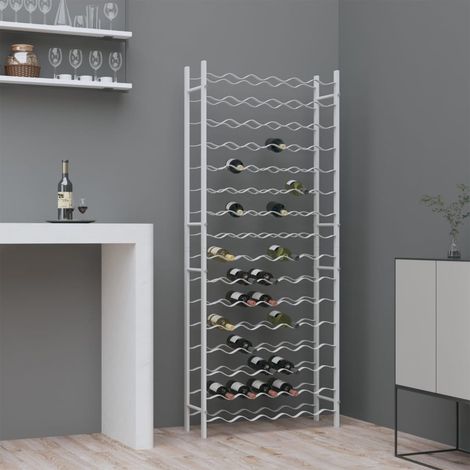 Wine Rack for 96 Bottles White Metal vidaXL (1/5)
