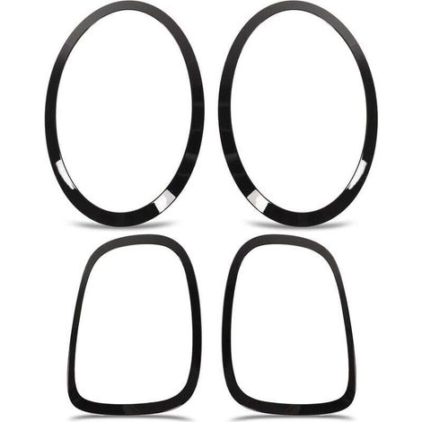Cornici di copertura nere lucide per fari posteriori per Honda One Cooper S JCW F55 F56 F57 dal 2014 in poi - Crezuo