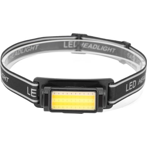 Lampe frontale LED étanche multifonction rechargeable USB avec bandeau réglable pour pêche de nuit et vélo (1/5)