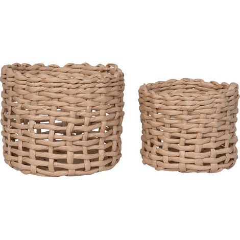 Penela panier lot de 2 pièces marron clair. (1/5)