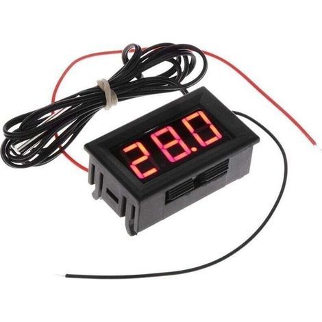 Thermomètre numérique pour réfrigérateur avec sonde, plage de température 50 à 110 °C, alimentation DC 5-12V (1/5)