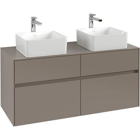 VB WTUS Collaro C044B0 1200x548x500mm avec support. 4 étagères pour 2 WT Chêne Noir