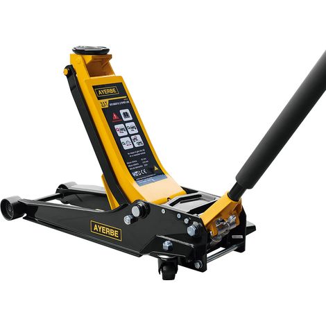 Cric hydraulique garage profil bas professionnel 2,5 tonnes hauteur 85-610 mm robuste