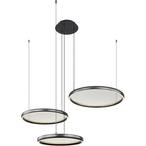 Globo - lámpara colgante - BRIGGS - negro - metal - lámpara de