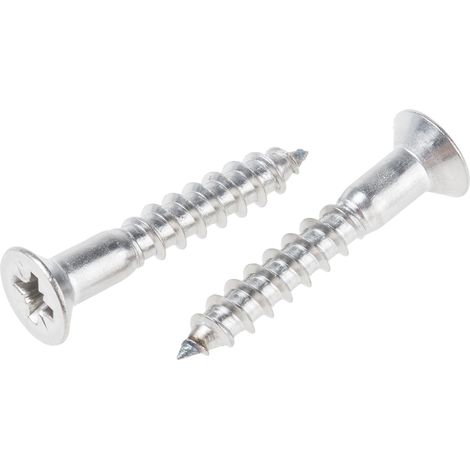 Vis à bois, 5mm, tête Fraisée 30mm, en Acier Inoxydable A2 304 ( Prix pour Boîte de 50 )