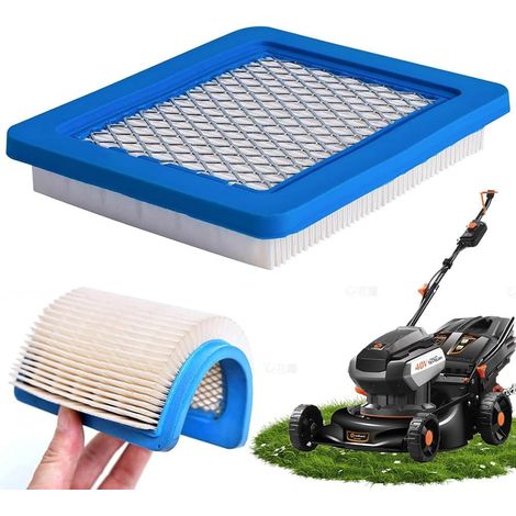 Rasenmäher-Luftfilter, 1 Stück, kompatibler Luftfilter 491588 für Rasenmäher und Traktoren, Blau (1/5)