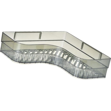 Étagère de coin pour douche en plastique bac de rangement de douche sans perçage mural pour salle de bain WC vert foncé (1/5)