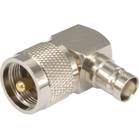 BNC-Buchse / UHF-Winkelstecker-Adapter (1/4)