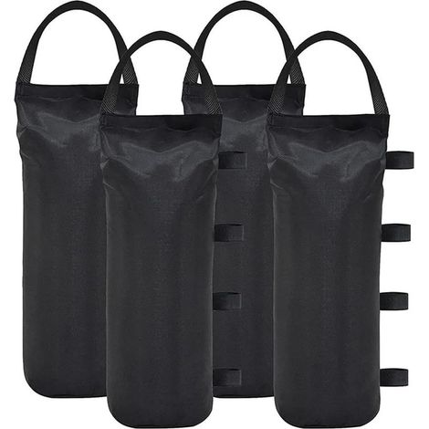 Sac de Sable for Tente avec poignée for Gazebo de Jardin, Poids for Pieds, Sac de Sable, abri de Sable, Ensemble de Tente, Outils de Camping Sac de Sable pour Parasol(4Pcs-Single Handle) (1/5)