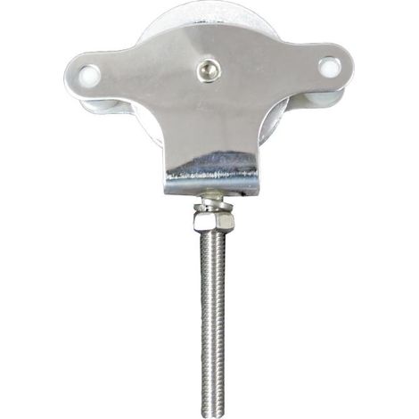 Polea Tendedero Wolfpack Inoxidable 60 mm. / Roldana Metálica Con Tornilo