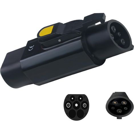 Applicable EV Câble de charge de voiture adaptateur de chargeur de voiture type 2 vers type 1, adaptateur de charge EV, max 32 A, câble de charge EV type 2 ou chargeur vers convertisseur de véhicule é