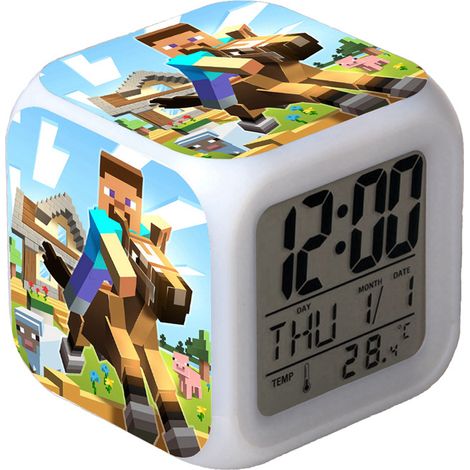 Minecraft Multifunktions-LED-Digitalwecker