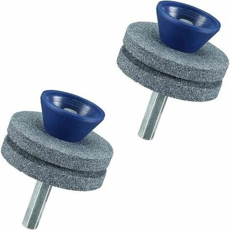 Pcs Double Layer Lawn Mower Blade Sharpener, Wear Resistant Suitable for Most Electric Drills or Hand Drills Professional Rotary File Drill Accessory (1/5)