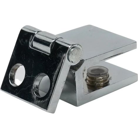 (0 degré - Chine continentale) Charnières pour porte en verre, charnières pour porte de douche en verre, charnières simples et doubles, pièces de quincaillerie à pince, charnières pour porte en verre (1/5)