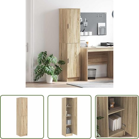 vidaXL Armoire chêne - Haut Armoire Chêne Sonoma 35 x 39 x 168 cm (1/5)