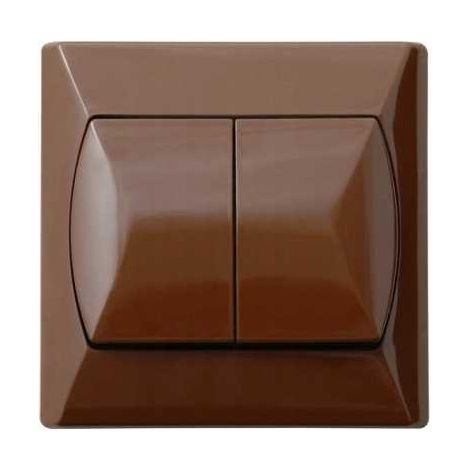 Connettore per candelabro decorativo marrone