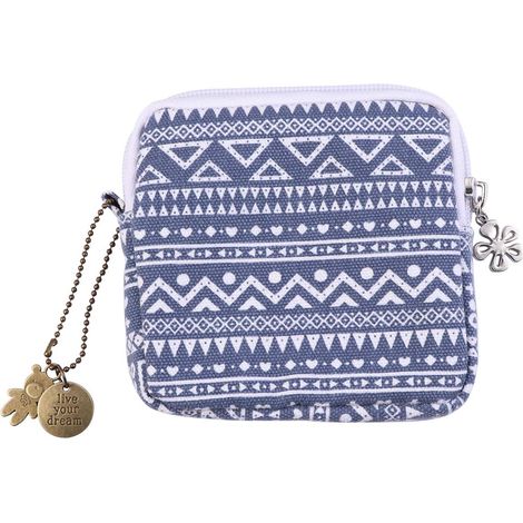 Sac de rangement pour serviettes hygiéniques, pendentif gratuit (bleu),