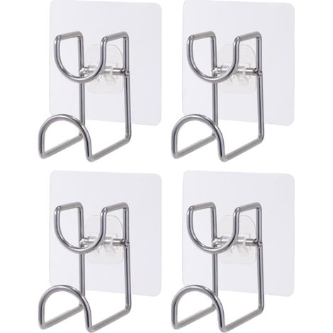 4 Stück Edelstahl Wandhaken Selfbstklebend für Waschbecken and Schwämme Einfache Montage (1/5)