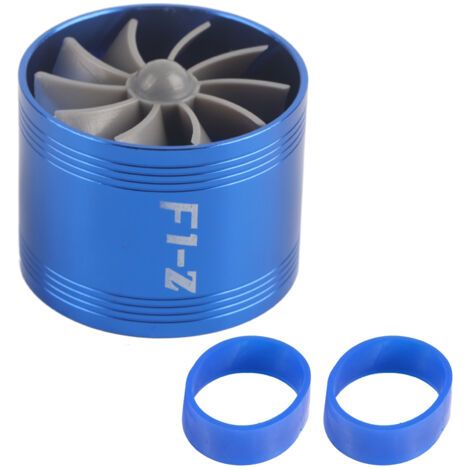 Turbocompresor de turbina de un solo ventilador para automóviles, ahorrador de combustible, turbo azul de 64 mm (1/5)