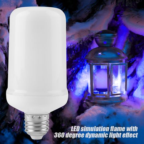 Ampoule LED effet flamme bleue pour déco fête événement sans capteur de gravité (1/5)