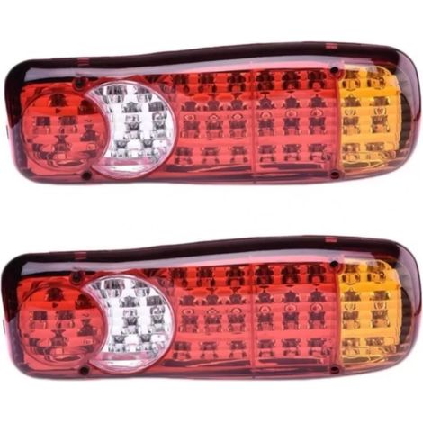 Faro Trasero 12 V 6 Funciones - 36 Led Por Unidad - Estanco Ip67 - Para Remolque Camion Barco - Pack De 2 (1/5)