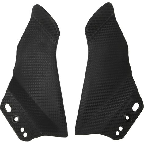 Parafanghi anteriori aerodinamici in fibra di carbonio per moto, compatibili con H2 ZX-6R e CBR650R. (1/3)