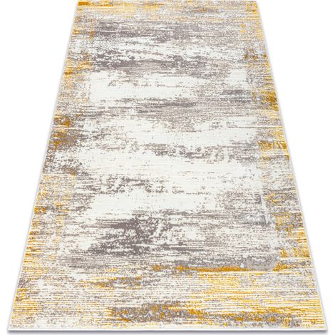 Carpet CORE W9775 Frame, Shaded - structural two levels of fleece, ivory / beige beige 140x190 cm