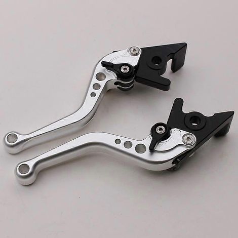 Compatible avec les poignées de frein des motos MOTO GUZZI CALIFORNIA Custom/Touring/Classic (courtes, couleur argent) (1/5)