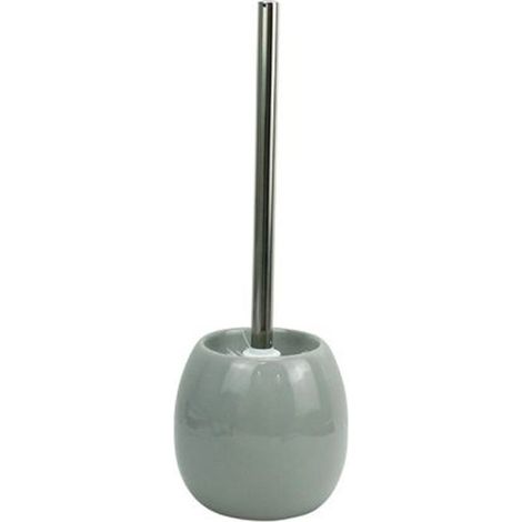 Cleafe - Portascopino In Ceramica Grigio Con Scopino Moderno Accessori Arredo Bagno 79255 - (1/3)