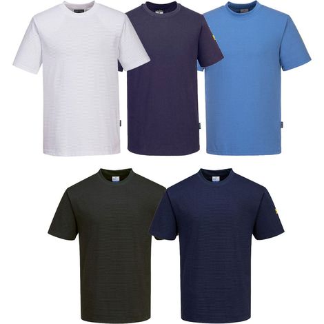 T-shirt da lavoro antistatica Portwest AS20 ESD - XXL - Nero
