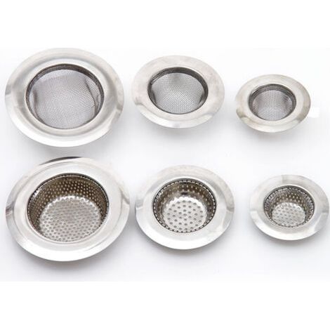 Acier inoxydable évier filtre maille cuisine fournitures métal laitier entonnoir outil égout drain anti-blocage sol drain (1/5)