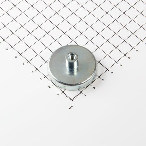 Magna-C Ferrit Flachgreifer mit Gewindebuchse Ø40x18mm