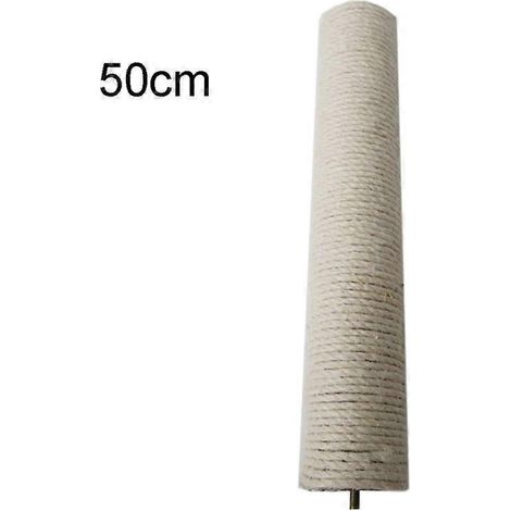 Chat DIY pour chat griffoir en sisal naturel, coussin de grattage 50 cm, jouet griffoir à chat avec corde sisal, accessoire pour chaton. (1/4)