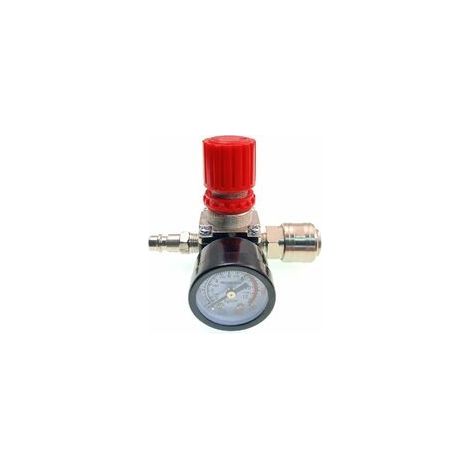 Régulateur de pression compresseur d’air, vanne de contrôle de pression connectée 140psi 12bar, 1/4 régulateur de pression pneumatique (1/5)