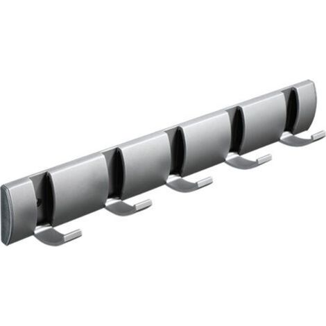 40cm 5-door wall mounted coat rack with 5 extendable hooks (1/3)