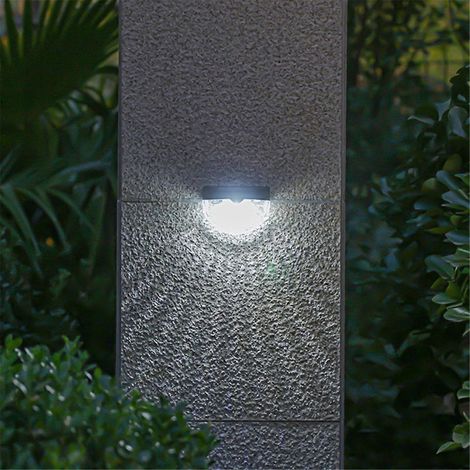 Solar-LED-Leuchte für den Außenbereich, Hofwandleuchte, Landschaftsdekoration (b)