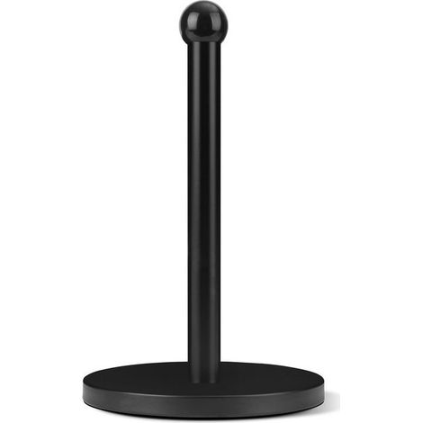 Porte-Rouleau - Acier Inoxydable - Pour Papier Cuisine Et Film Alimentaire - Noir - 32,5 X 18,5 X 5 Cm (1/5)
