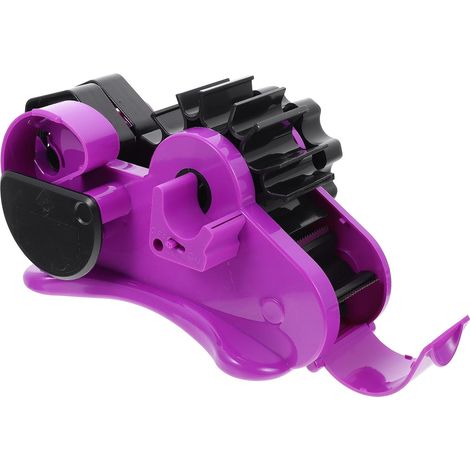 CCYKXA Semi-automatic dispenser for 35mm purple adhesive tape, 1-3 function tape holder with multi-segment cutter, practical stand for office and professional packaging (1/5)