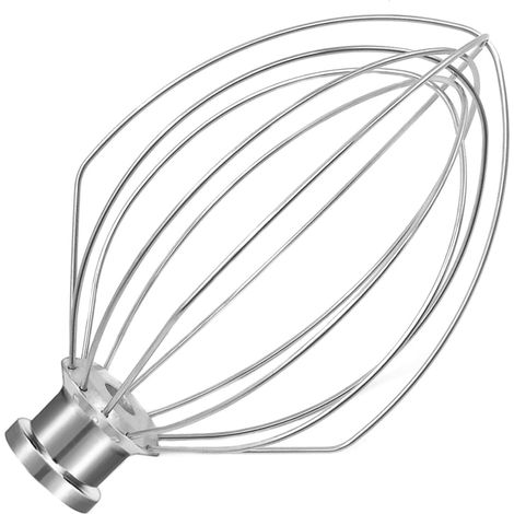 K5X 6-Draht-Edelstahl-Schneebesen für KitchenAid 5L Küchenmaschinen, kompatibel mit K4/5, K5SS, KSM5, KG25, KF26, KP50. Langlebiger, zertifizierter 18/8-Edelstahl.