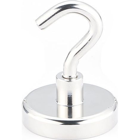15 ganci magnetici calamitati per cucina frigorifero armadio sospensione soffitto barbecue, argento (1/5)