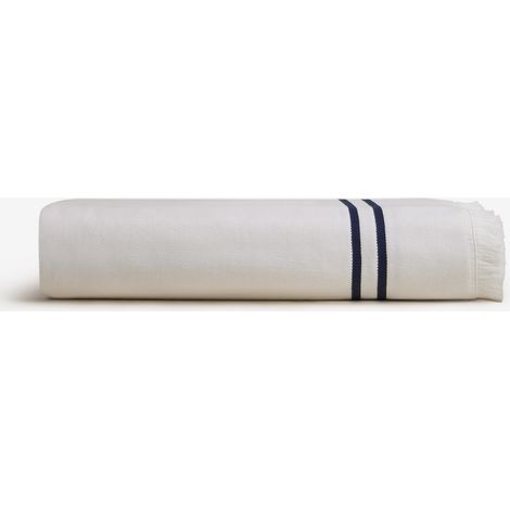 Serviette de plage en coton Salerno SKLUM Bleu Marin 100 x 180 cm