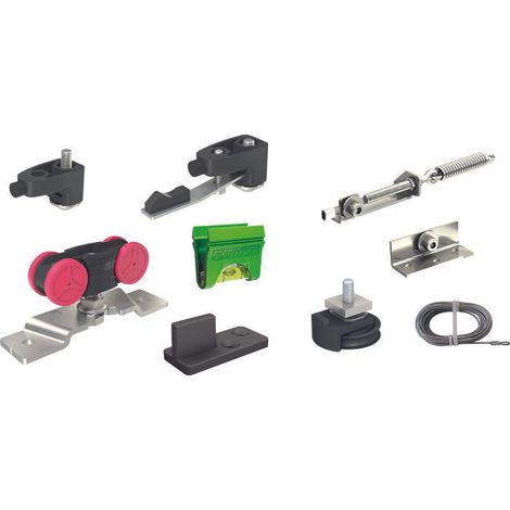 Garniture SAF Evolution avec fonction synchro pour porte coulissante de 10 à 80 kg - MANTION