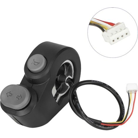 Kompatibel mit dem Schalter, den Blinkern (links und rechts) und dem Kabelbaumstecker des MAX G2 Scooters. Langlebig, einfach zu montieren und auszutauschen.
