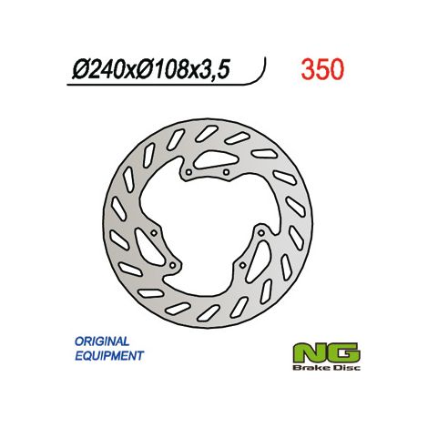 Disco de freno delantero de 240 mm para Honda CRF 250L (2012-2020) y Yamaha DT 50R (2003-2008).