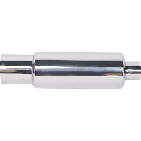 Embout d'échappement universel en acier inoxydable, tube droit rond, modification moto et voiture (1/5)