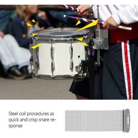 Fil d'acier semi-dessiné durable pour le remplacement des instruments de caisse claire pour enfants (20) (1/5)