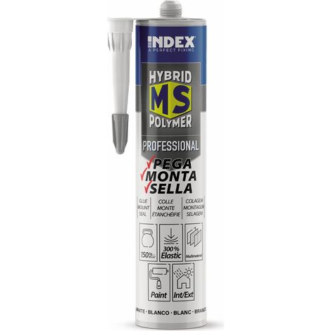 Boite de 12 Adhésifs Hybrid MS Polymer - 290ml Blanc (1/2)