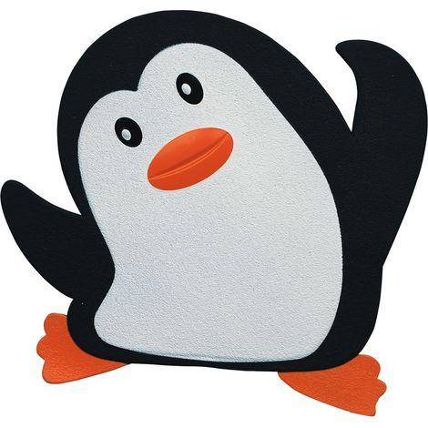 Lot de 5 Stickers Figurines antidérapantes de Douche ou Baignoire PVC 12x11cm Noir (1/5)