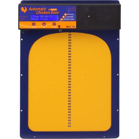 Poule Porte Automatique 3 en 1 LED Télécommande Capteur Lumière IP45 Ouverture Poulailler pour Canard Oie Bleu Joaillerie (1/5)
