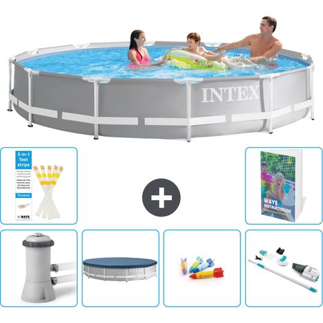 Prism Frame Pool Rund - 366x76 cm - 7-teilig S269
